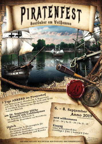 Plakat zum Piratenfest